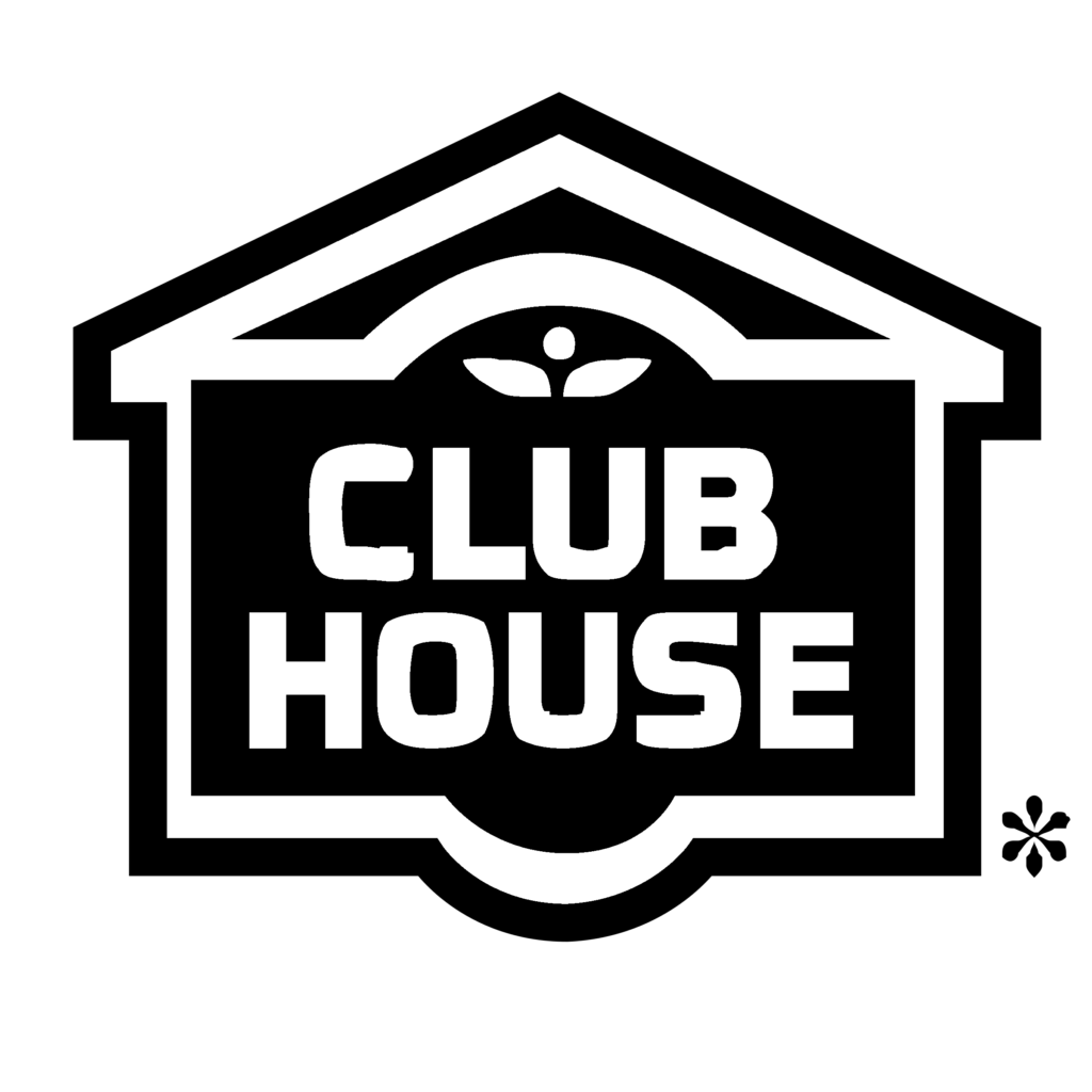 Club House Logo Black And White